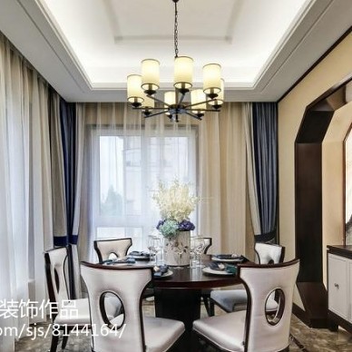 郑州健达西西湖三室两厅新古典风格装修案例_2977991