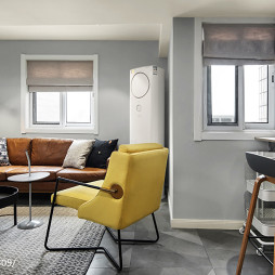 灰色系北欧三居客厅设计图片
