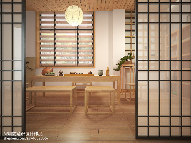 日式简约原木风格空间设计-叶平设计作