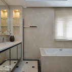 简约现代三居卫浴设计图片