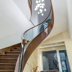 禅意中式别墅楼梯设计图