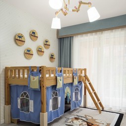 129㎡北欧风格儿童房设计图