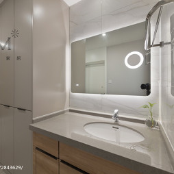 二居现代卫浴洗手台设计图