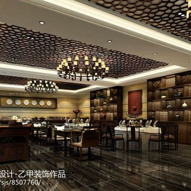 巴中中餐厅设计-景天食府_3103658
