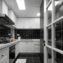美式二居厨房设计图片