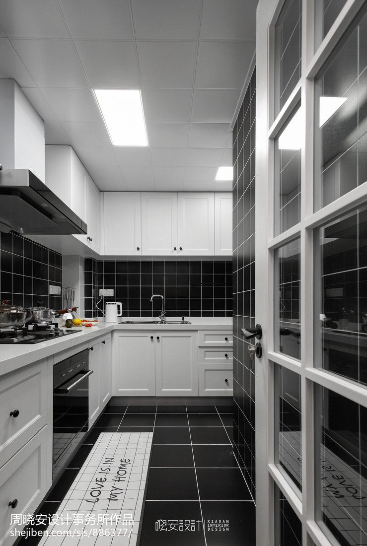 美式二居厨房设计图片