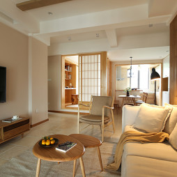 日式风格客厅设计实景图