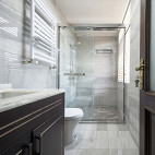 典雅新中式别墅卫浴设计实景图