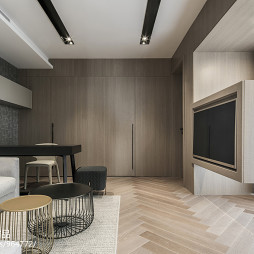 木质现代客厅设计实景图