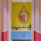 现代样板房儿童房卫浴设计图