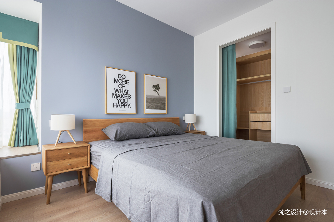 清新简洁北欧风卧室设计图片