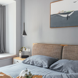 灰色系北欧卧室吊灯设计图片