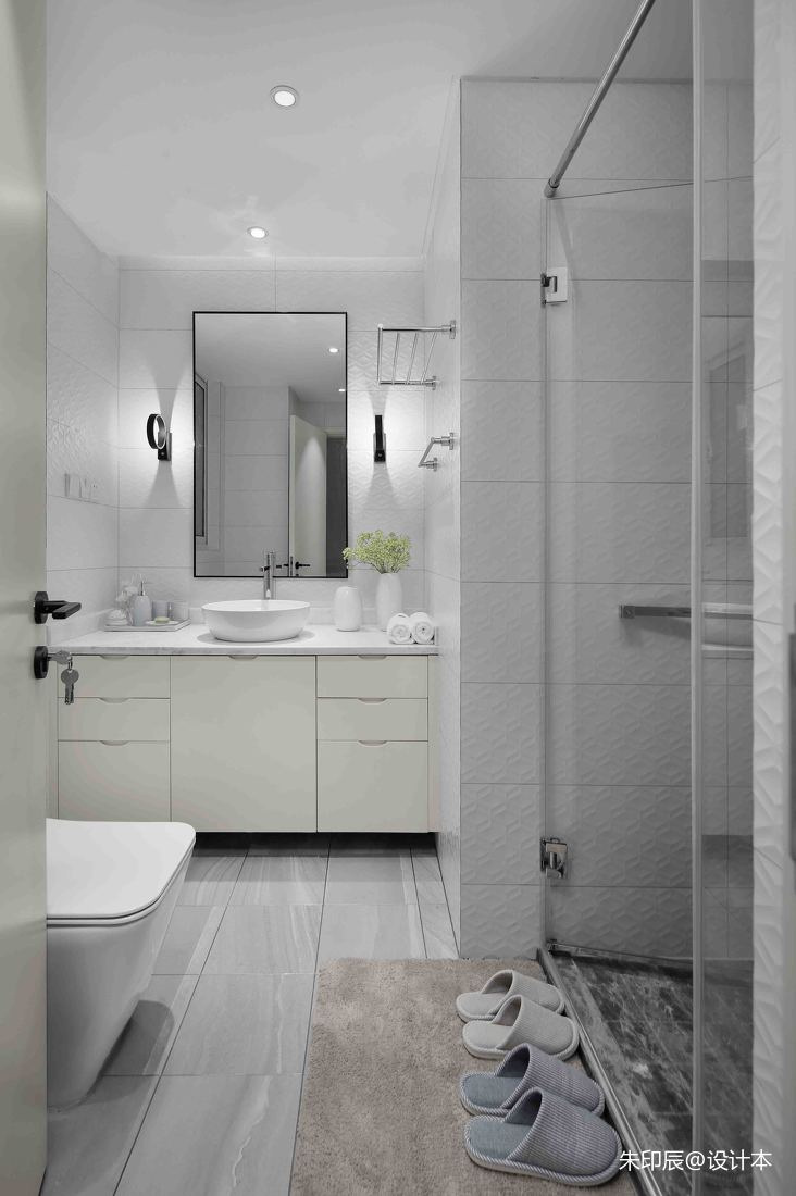 黑白系现代卫浴设计图片