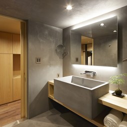 京都 Guest House合庭卫浴洗手台设计图