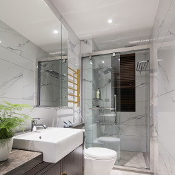 新中式loft公馆卫浴设计图片