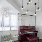 素雅现代四居钢琴房设计