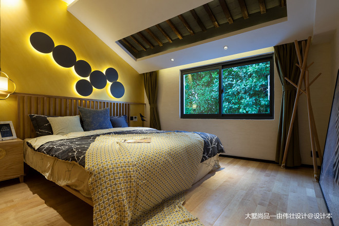 中式风57㎡复式豆荚户型变身六室两厅卧室设计美图