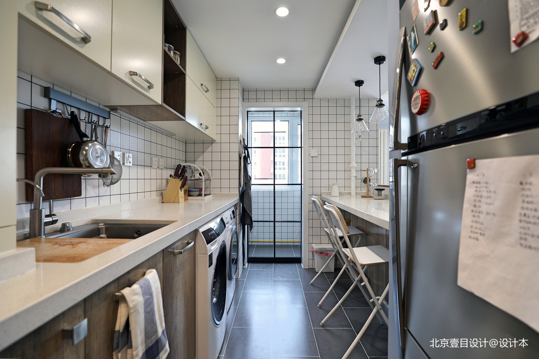 北欧二居厨房装修设计实景图