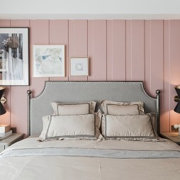 混搭风格之佳期如梦粉红卧室设计图