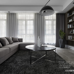 现代风格灰色轨迹-高冷客厅图