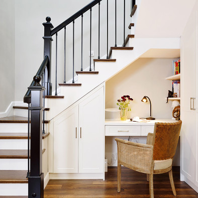温暖的美式风格别墅楼梯设计
