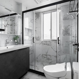 灰雅的北欧风格三居室卫浴设计