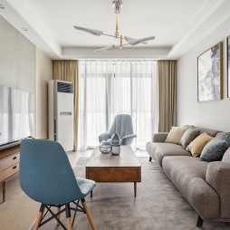 简洁实用的北欧风格二居室客厅设计