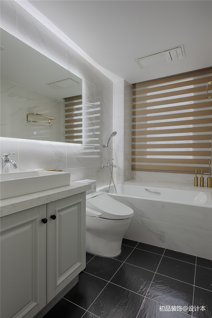 单身汪的现代美式三居室卫浴设计