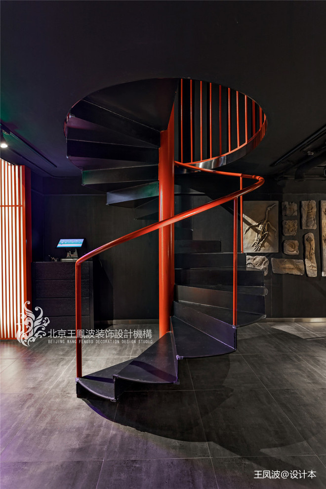 商业空间木蘭酒吧楼梯设计图