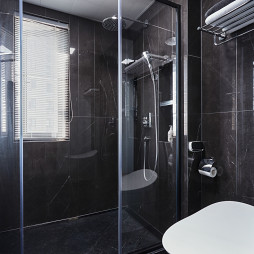 灰色系现代卫浴设计实景图