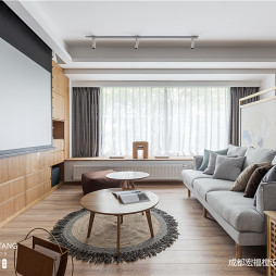 日式混搭客厅沙发设计图