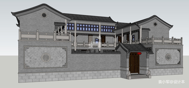 新中式别墅设计_3517416