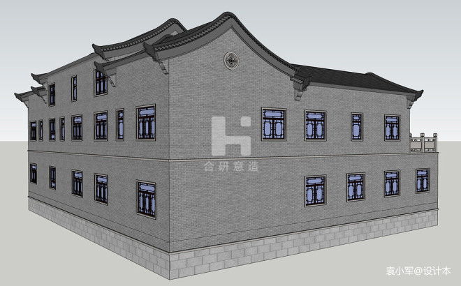 新中式别墅设计_3517418