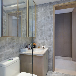 现代轻奢样板房卫浴设计图