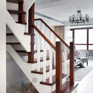 200㎡现代美式楼梯设计
