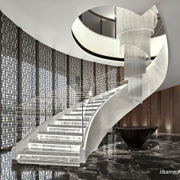 宁波中海枫桥里售楼中心楼梯设计