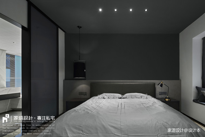 黑系列现代卧室设计图片