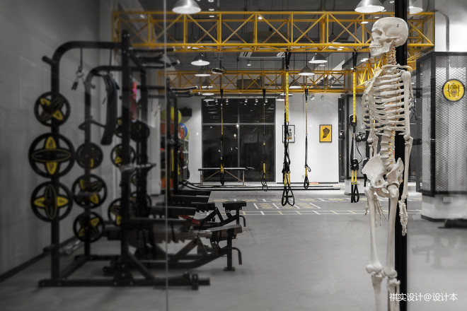 运动空间430平米装修案例_效果图 - X-camp私人订制健身工作室 - 设计本