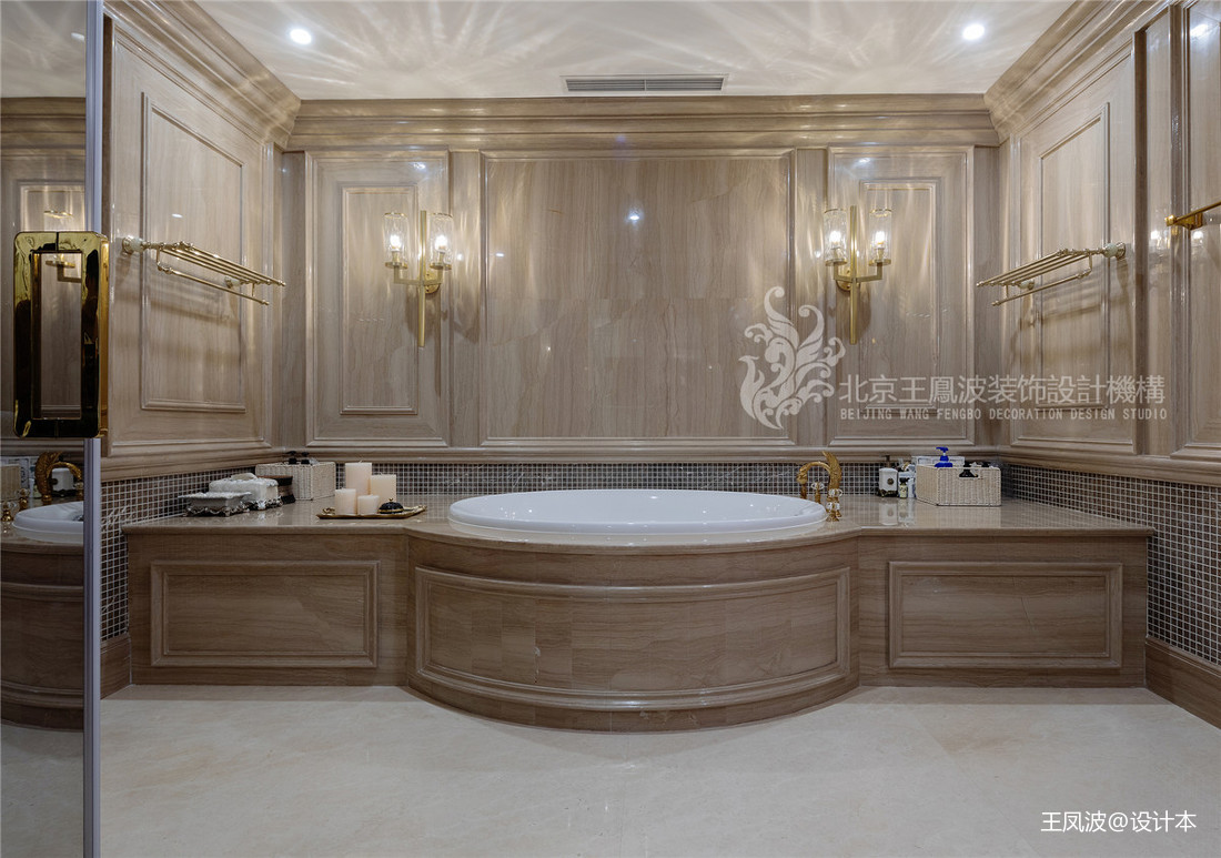 法式浪漫别墅卫浴设计实景图