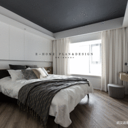 三居现代风卧室实景图片