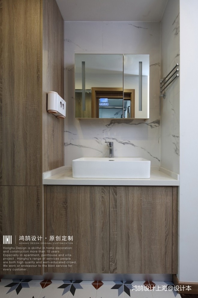 中式现代洗手台实景图片