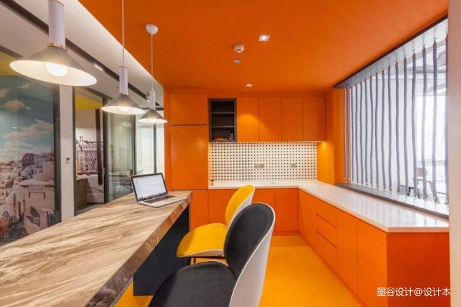 蓝橙办公室—茶水间图片