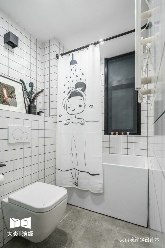 北欧ins风公寓—卫生间图片