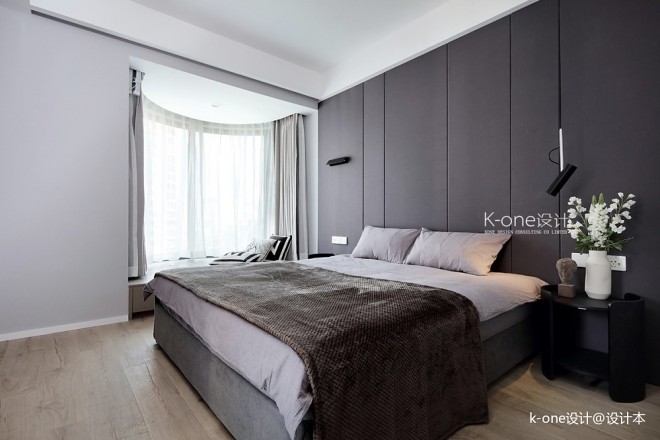 90平米现代简约—卧室设计图