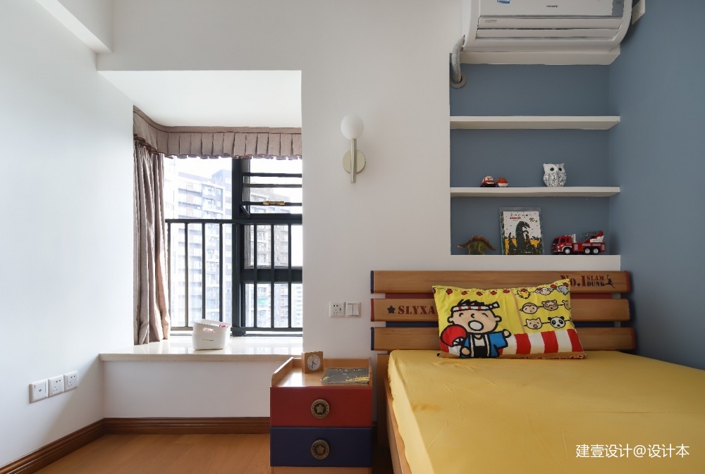 现代135平三代同堂之--暖暖的新家——儿童房图片