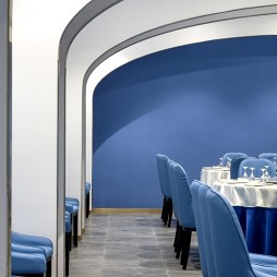 蔚蓝大海的印象主义交响乐——宴会厅拱隔断图片
