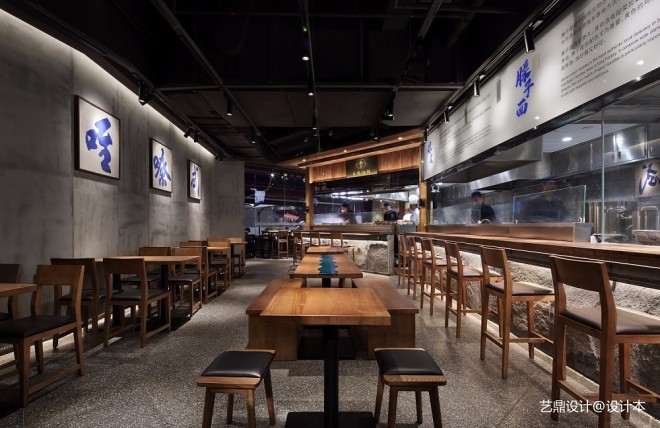 餐饮空间设计：秦喜·肉夹馍——座位区图片