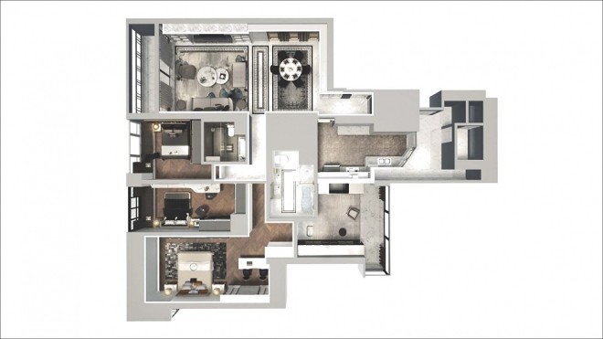 澳门法式现代住宅设计_3750037