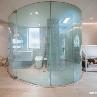 反爆改成1室1厅，上海的桃花源记——卫生间图片