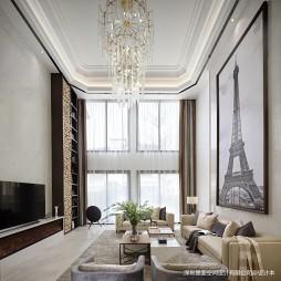 现代极简不仅仅只流行冷调的高级灰——一楼客厅图片